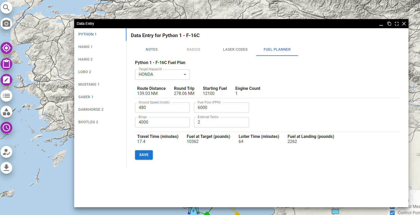 Fuel planner image